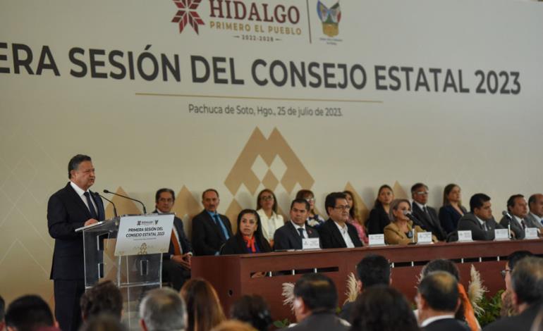 Trabajamos con responsabilidad por la paz y seguridad de Hidalgo: Julio Menchaca