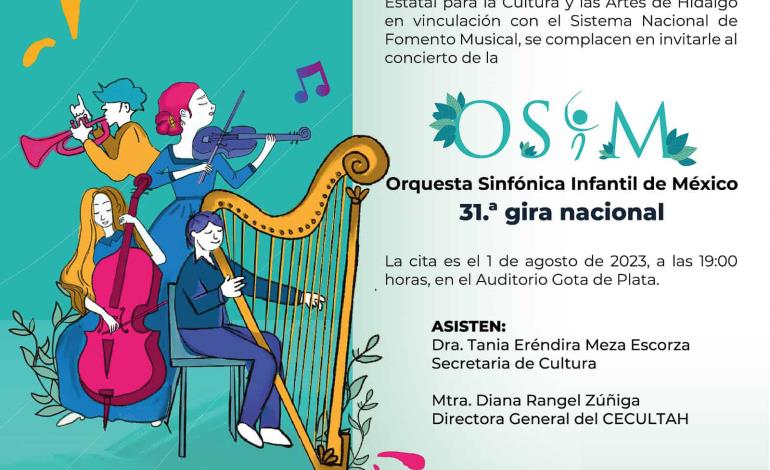 Orquesta Sinfónica Infantil de México inaugura Gira Nacional en Hidalgo