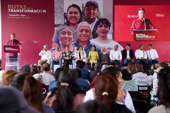 Menchaca Salazar recorre Tasquillo, con resultados y acciones en favor del pueblo