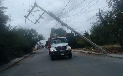 Cerraron vialidad Para reponer poste