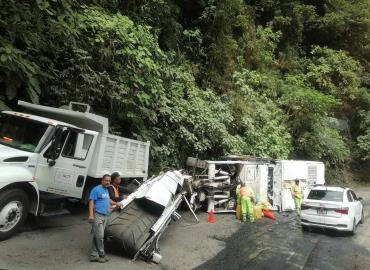 Unidades pesadas las más accidentadas en la Tlanchinol-Zacualtipán