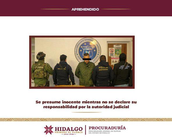 Aprehende PGJEH a ex director de Radio y Televisión de Hidalgo, investigado por peculado