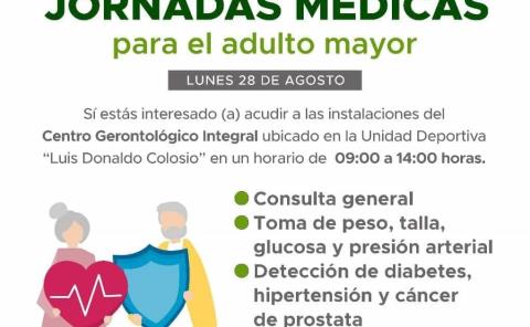 Centro de Salud y Ayuntamiento realizaron jornada medica para los adultos mayores
