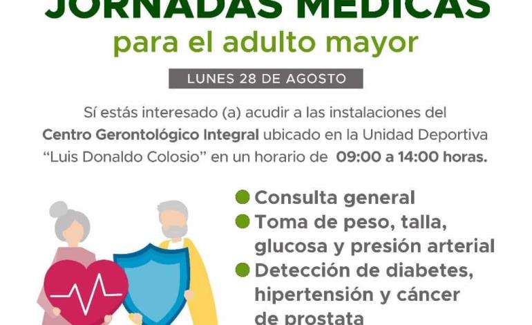 Centro de Salud y Ayuntamiento realizaron jornada medica para los adultos mayores