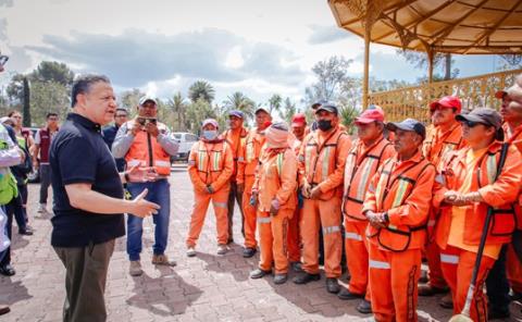 Gobierno de Hidalgo reconoce a personal encargado de la restauración del Parque de Hombres Ilustres