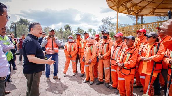 Gobierno de Hidalgo reconoce a personal encargado de la restauración del Parque de Hombres Ilustres
