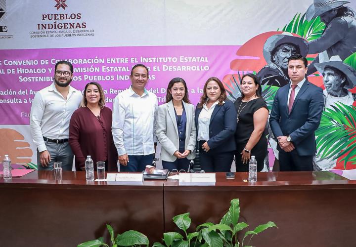 IEEH y CEDSPI coordinarán acciones a favor de pueblos originarios de Hidalgo 