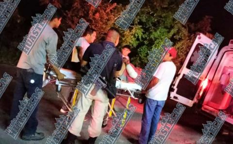 Motociclista herido al derrapar varios metros en la México-Tampico


