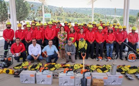 Dignifican labor de brigadistas de incendios forestales en Hidalgo