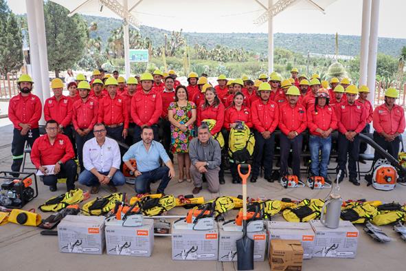 Dignifican labor de brigadistas de incendios forestales en Hidalgo