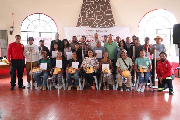 Dignifican labor de brigadistas de incendios forestales en Hidalgo