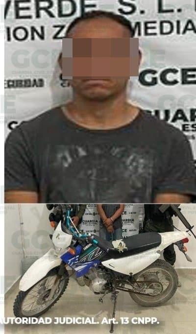 PRESUNTO LADRÓN DE MOTOS PRESO