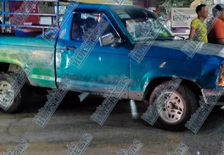 Motociclista chocó contra camioneta