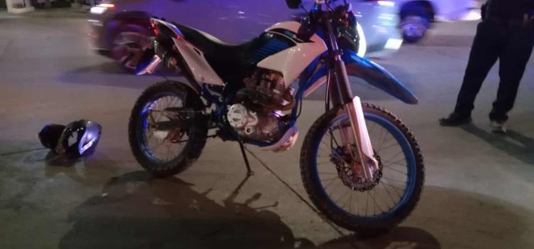 CAMIONETA IMPACTÓ A UN MOTOCICLISTA