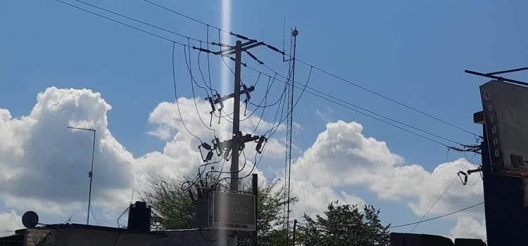 Cortocircuito causó pánico en ejido