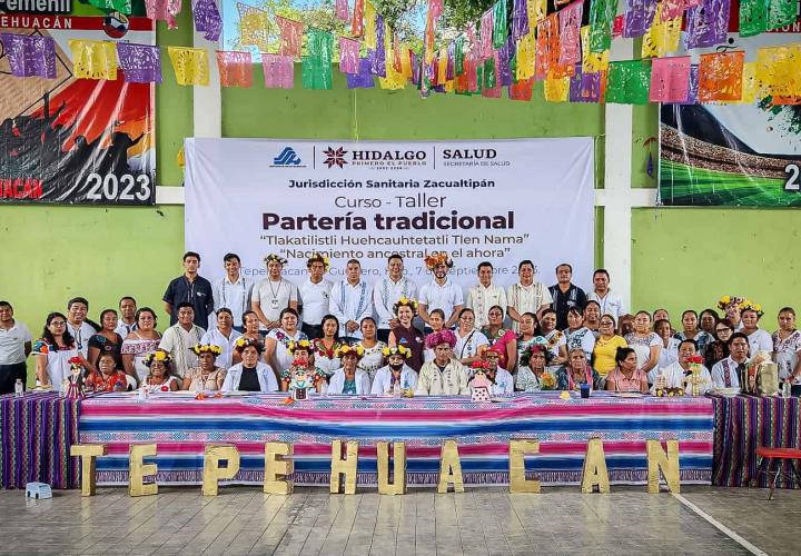 SSH organizó encuentro de parteras tradicionales en región de Zacualtipán