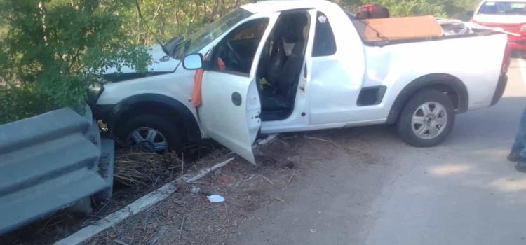 Chocó camioneta en Valles-Tampico