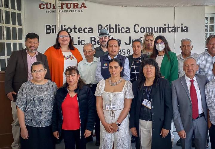 Impulsa comunidad de Benito Juárez reinauguración de biblioteca pública