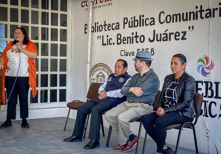 Impulsa comunidad de Benito Juárez reinauguración de biblioteca pública