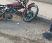 Obrero derrapó en motocicleta