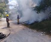 Quema de basura provocó incendio