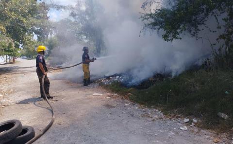 Quema de basura provocó incendio