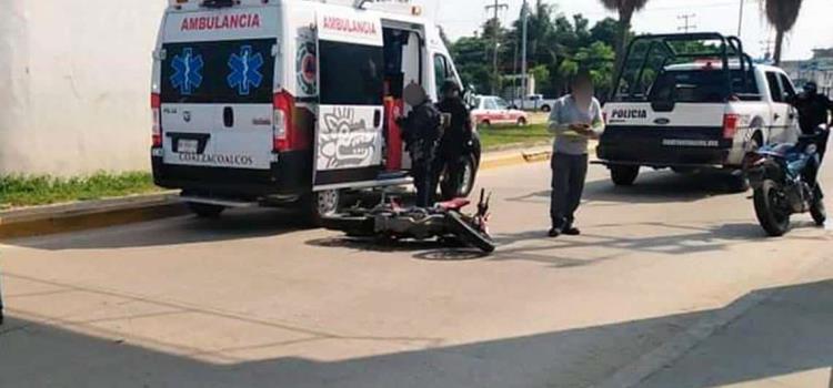 Joven motociclista arrolló a un adulto