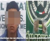 Fue capturado con bolsas de "mota"