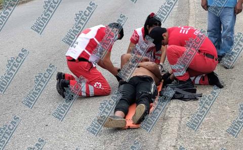 
Motociclista se accidentó
