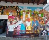 Gran avance del mural de Xantolo en Orizatlán