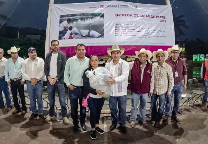 Entregó Gobierno de Hidalgo 150 mil crías de tilapia en la Sierra Gorda