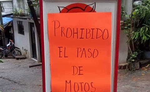 Prohíben paso de motos en la Plazoleta
