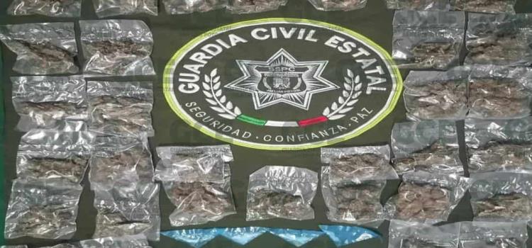 Vehículo con droga hallaron