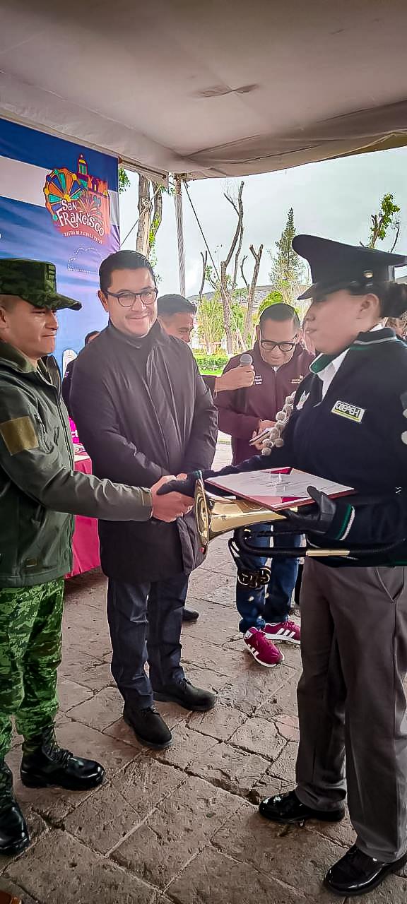 Celebran Primer Concurso de Bandas de Guerra en la Feria de San Francisco