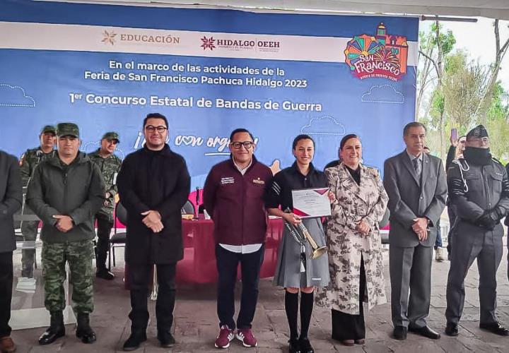 Celebran Primer Concurso de Bandas de Guerra en la Feria de San Francisco