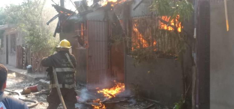 Incendio acabó con una vivienda