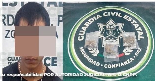 SUJETO DETENIDO CON MARIHUANA