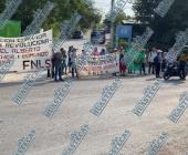 Integrantes de FDOMEZ-FNLS bloquearon la carretera