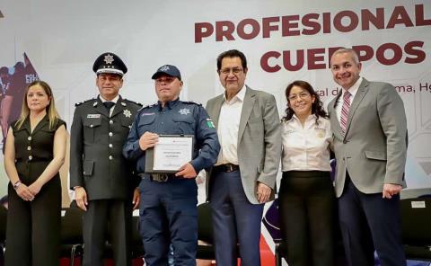 Hidalgo, referente nacional para la 
profesionalización de cuerpos policiale