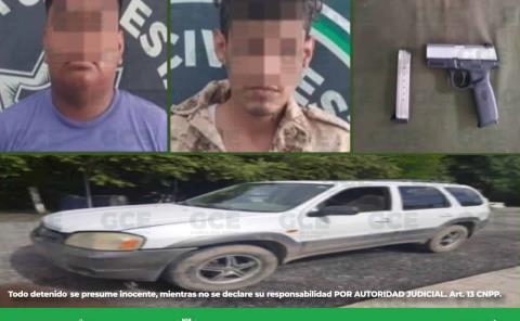 Detuvieron a dos hombres armados