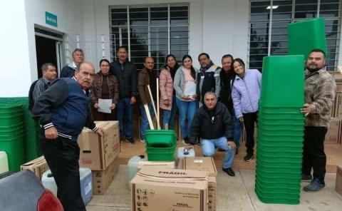 Llegó material de sanidad y limpieza