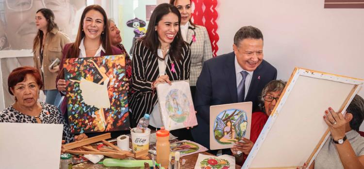 Con talleres de pintura Gobierno de Hidalgo impulsa el bienestar