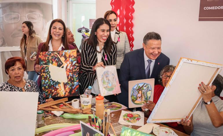 Con talleres de pintura Gobierno de Hidalgo impulsa el bienestar