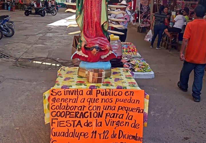 Organizan festejo a la Virgen de Guadalupe en la Plazoleta 