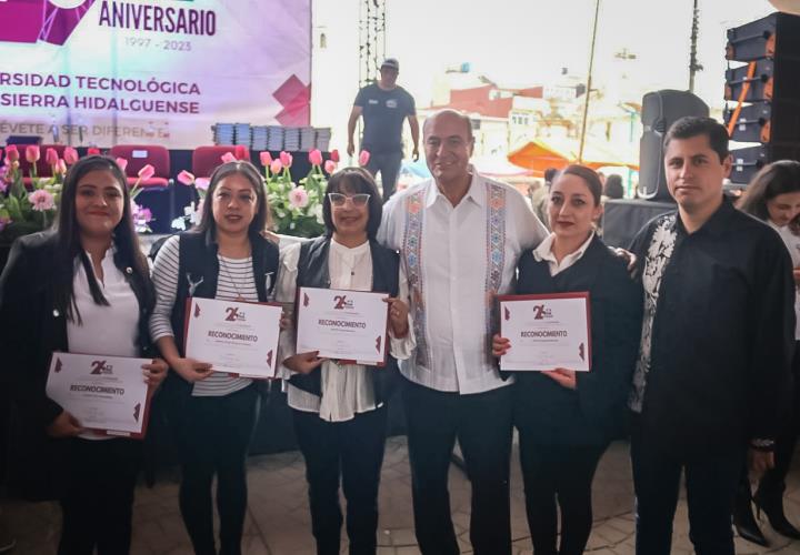 Celebra la Universidad Tecnológica de la Sierra Hidalguense, XXVI Aniversario