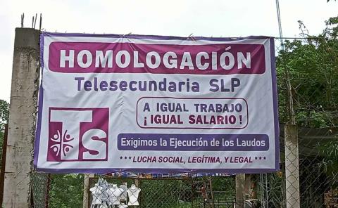 Homologación salarial reclaman docentes de Telesecundaria 
