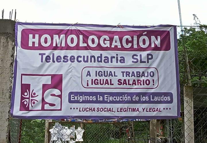 Homologación salarial reclaman docentes de Telesecundaria 