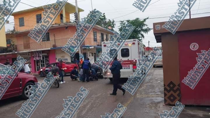 Mujer lesionada en fuerte choque