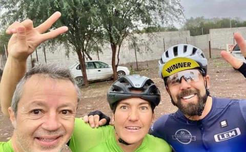 Ciclista internacional maravillada con Rioverde