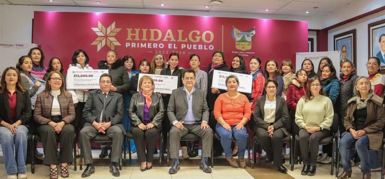 Entrega Gobierno de Hidalgo, apoyos para transformar la vida de mujeres en situación de violencia de género